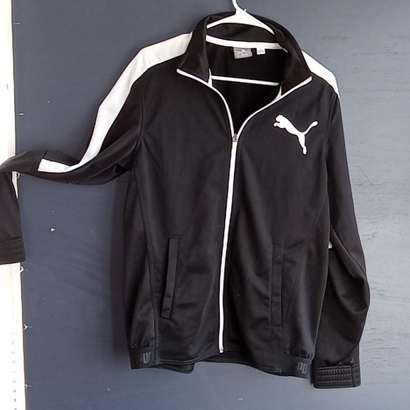 Puma black long sleeve light weight exercise active wear size small - Picture 1 of 6